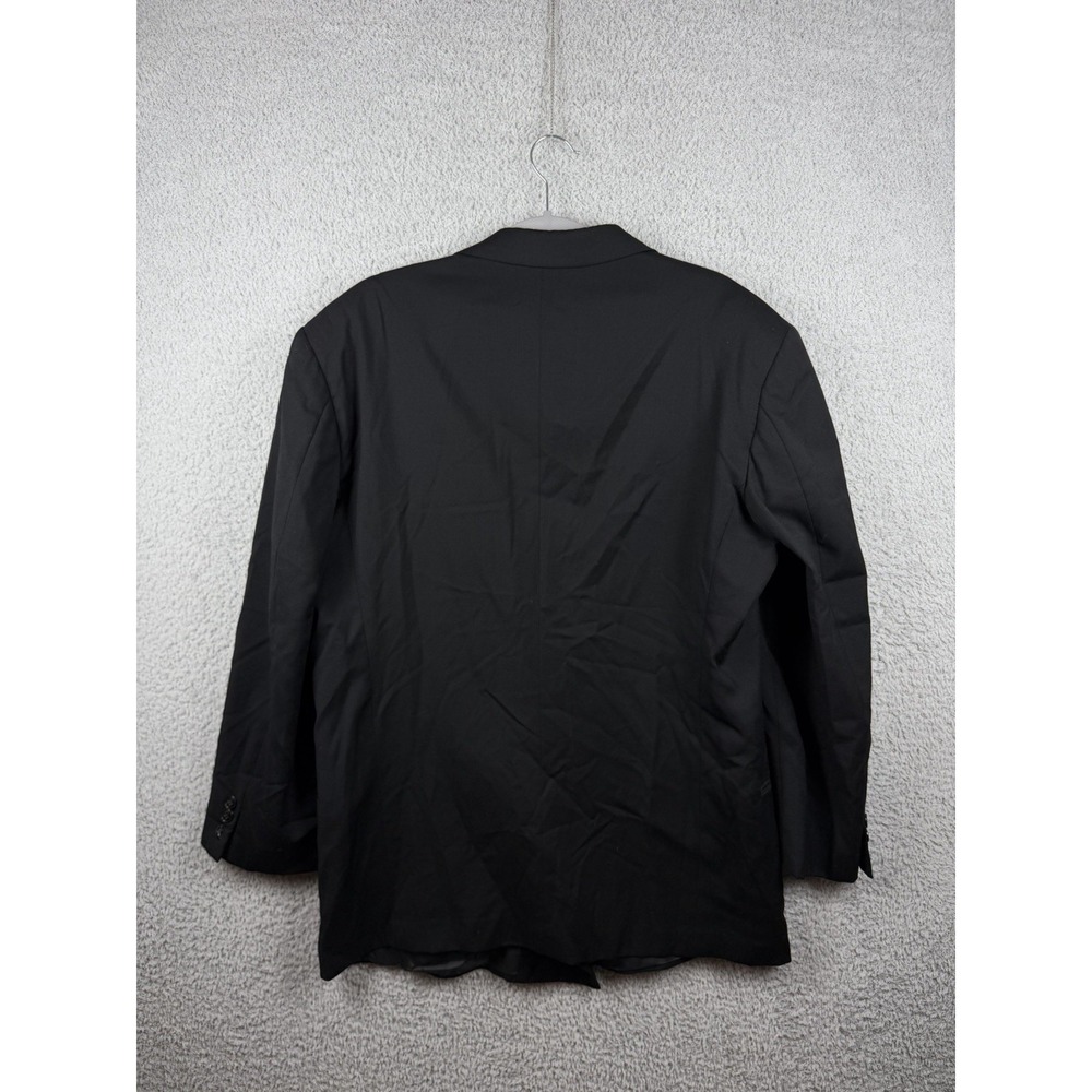 Vintage Mani By Giorgio Armani 100% Wool Black Blazer Men's 42 Reg - Picture 6 of 9